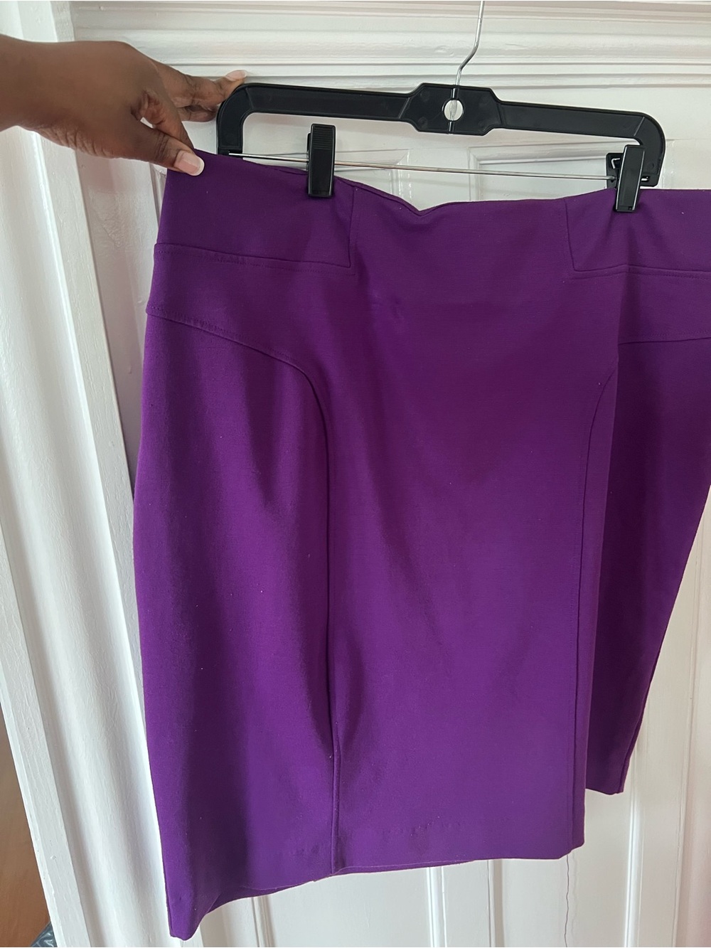 New York & Company Purple Pencil Skirt